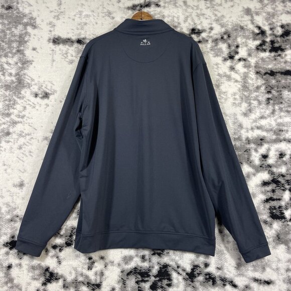 Peter Millar Wicking 1/4 Zip Pullover‎ Mens Size Extra Large Black Stretch Golf - Picture 2 of 14